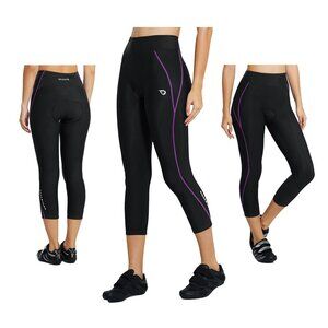 Baleaf - Bike Shorts 3D Padded Cycling Pants High Waisted Tummy Control Capris